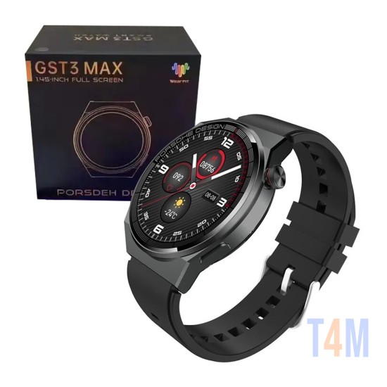 Smartwatch Wear Fit Pro GST3 Max Amoled 1,45" (Versão para Chamada) NFC Preto